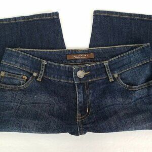 The Limited Jeans Adult 4‎ Capri Dark Wash Blue Denim Stretch Low Rise Womens